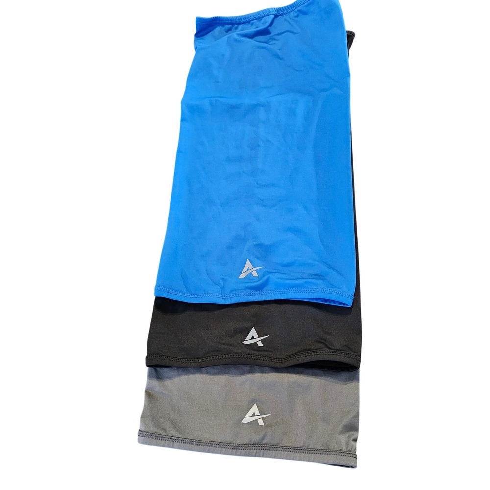 NEW 3 Pack Arctic Cool Cooling Face Gaiter Cover Grey Blue Black Unisex One Size